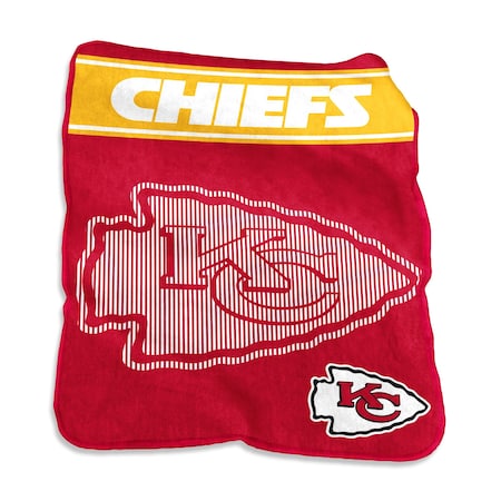 Logo Brands Kansas City Chiefs 60x80 Raschel Throw 616-26X
